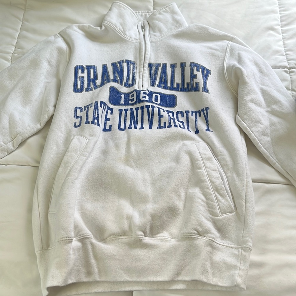 Grand valley state university 3/4 zipped sweatshirt